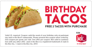 jack in the box birthday coupon