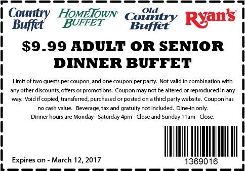 Hometown Buffet Coupons