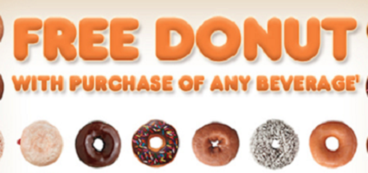 Dunkin Donuts coupon FREE Donut