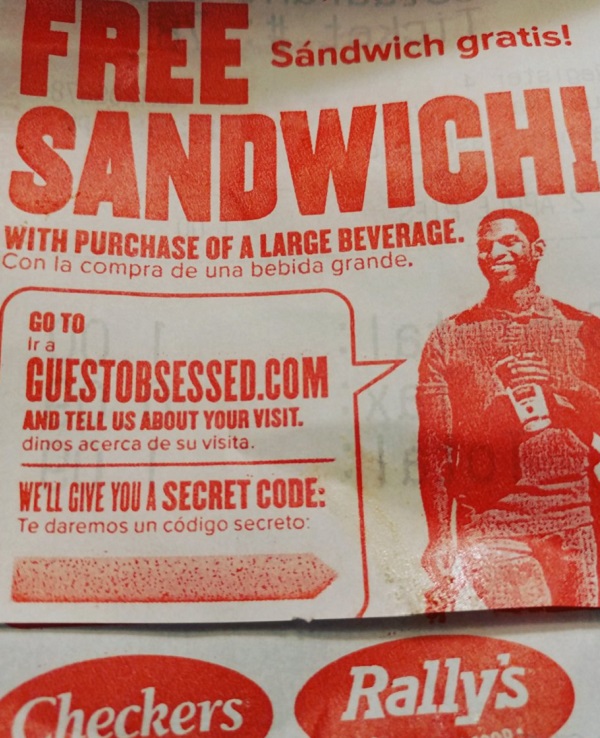 Guestobsessed.com – Take Checkers Survey for a Free Sandwich
