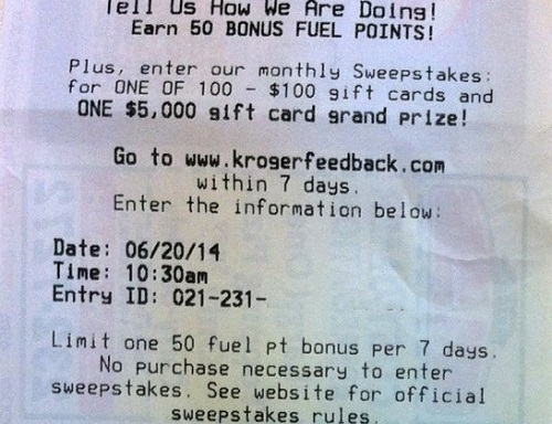 kroger feedback survey coupon