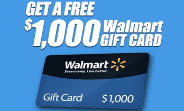 walmart win a free gift card