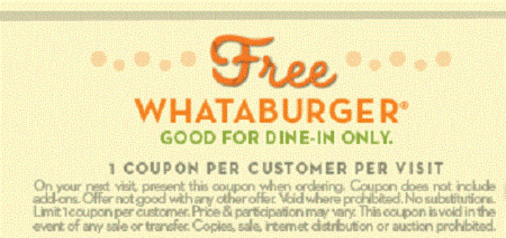 whataburger-coupon free burger