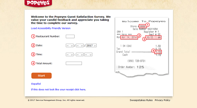 www.TellPopeyes.com – Take Popeyes Survey for Free Coupons